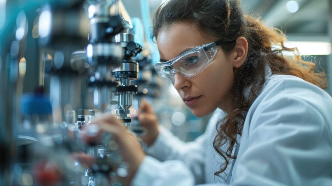 Woman in a laboratory