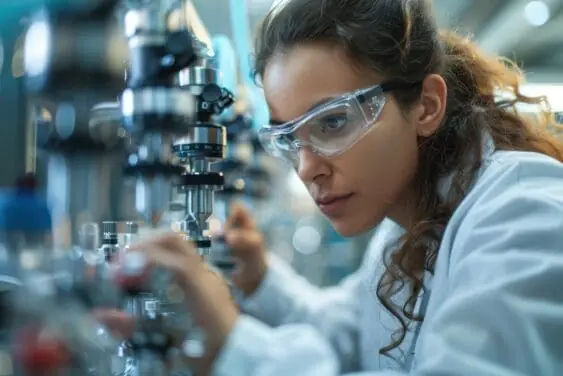 Woman in a laboratory