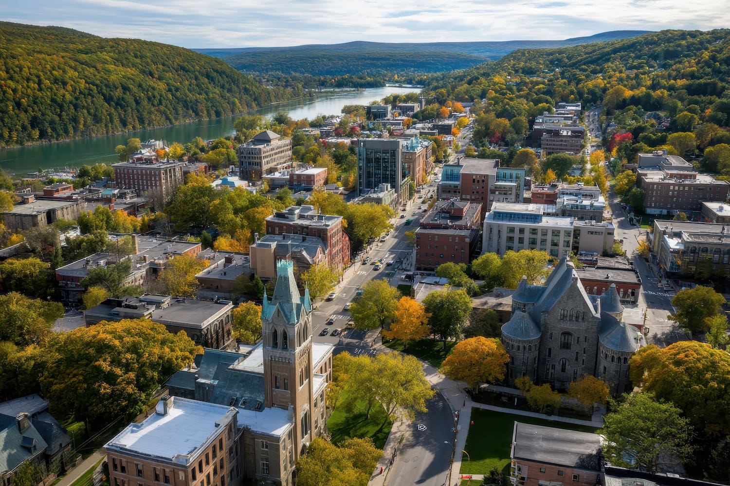 Ithaca birds eye view