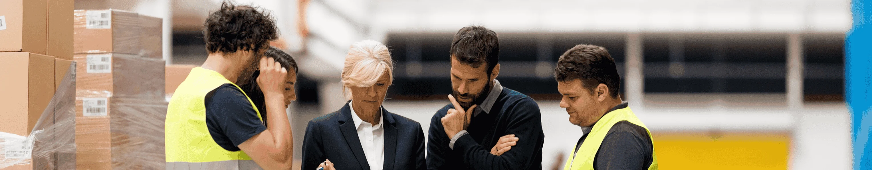 Moving team looking down